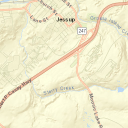 Jessup Street Map