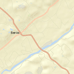 Seròs Street Map