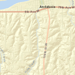 Andalusia Street Map
