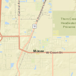 Monee Street Map
