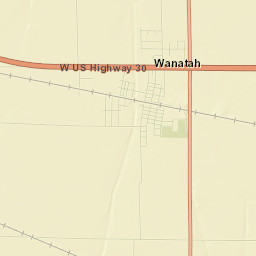 Wanatah Street Map