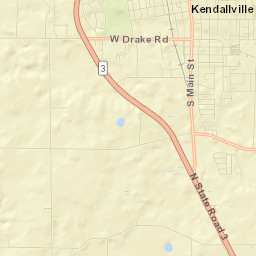Kendallville Street Map