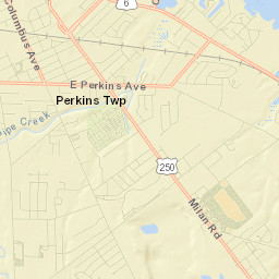 Erie County Street Map