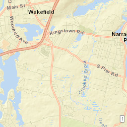 Narragansett Pier Street Map