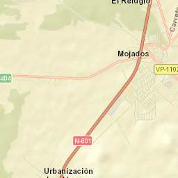 Mojados Street Map