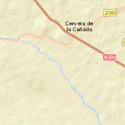 Cervera de la Cañada Street Map