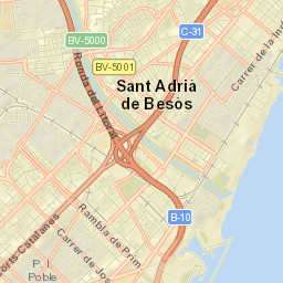 Sant Adrià de Besòs Street Map