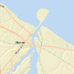 Huron Street Map