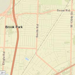 Brook Park Street Map