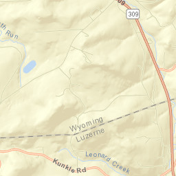 Harveys Lake Street Map