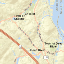 Deep River Center Street Map
