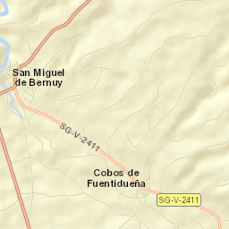 Cobos de Fuentidueña Street Map