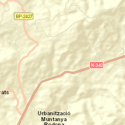 Subirats Street Map
