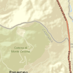 Presenzano Street Map