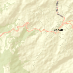 Biccari Street Map