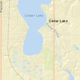 Cedar Lake Street Map