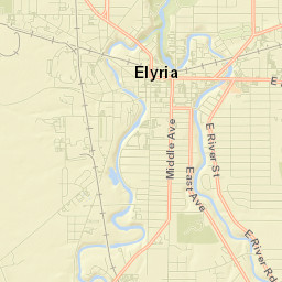 Elyria Street Map