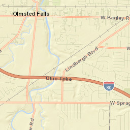 Olmsted Falls Street Map