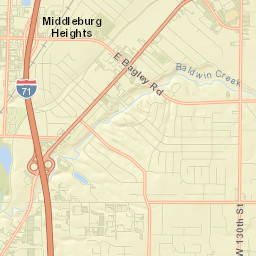 Middleburg Heights Street Map