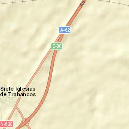 Siete Iglesias de Trabancos Street Map