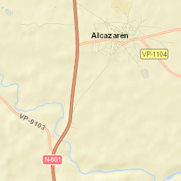 Alcazarén Street Map