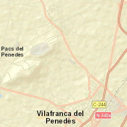 Vilafranca del Penedès Street Map