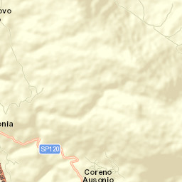 Coreno Ausonio Street Map