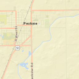 Peotone Street Map