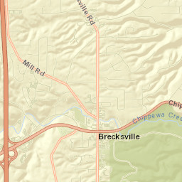 Brecksville Street Map