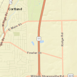 Cortland Street Map