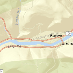 Renovo Street Map