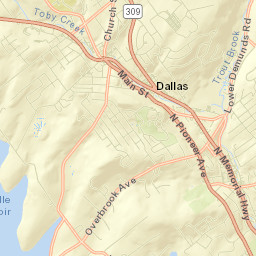Dallas Street Map