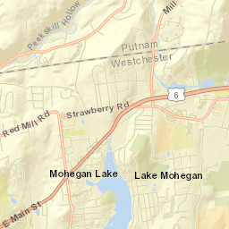 Lake Mohegan Street Map