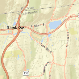 Shrub Oak Street Map