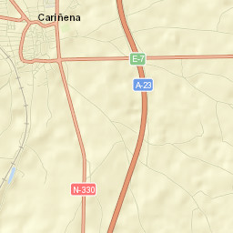 Cariñena Street Map