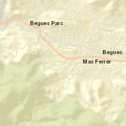 Begues Street Map