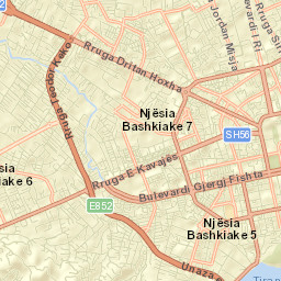 Tirana Street Map