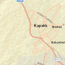 Kapaklı Street Map