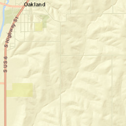 Oakland Street Map