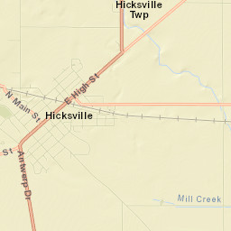 Hicksville Street Map