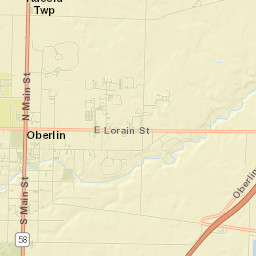 Oberlin Street Map