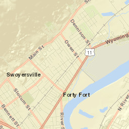 Swoyersville Street Map