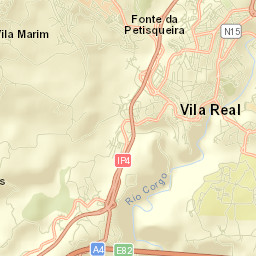 Vila Real Street Map