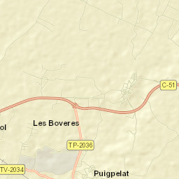Puigpelat Street Map