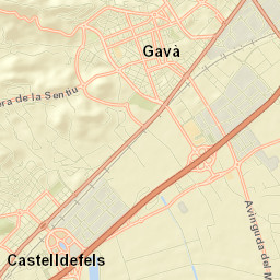 Gavà Street Map