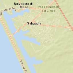 Sabaudia Street Map