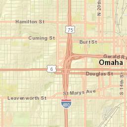 101-299 South 34th Street Omaha NE Street Map