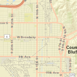 Council Bluffs Street Map