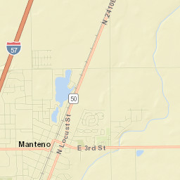 Manteno Street Map