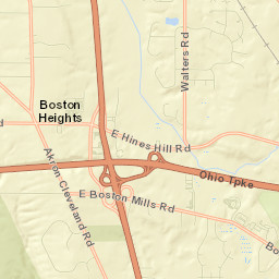 Boston Heights Street Map